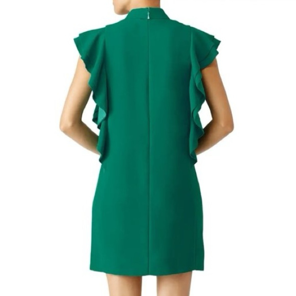 Kate Spade Teal Turquoise Flutter Sleeveless Ruffle Mini Dress - Picture 7 of 12